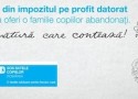 Doneaza 20% din impozitul pe profit in beneficiul SOS Satele Copiilor, care, de 20 de ani, schimba viitorul copiilor din Romania!